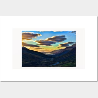 Looking West to Loch Maree-Scotland Posters and Art